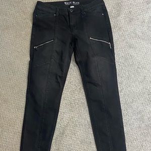 White House Black Market, Size 4, Straight leg black jeans